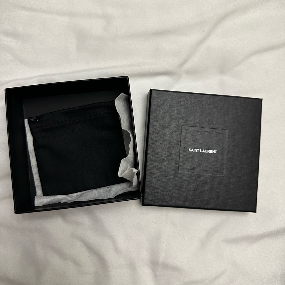 YSL jewelry box with small pouch.